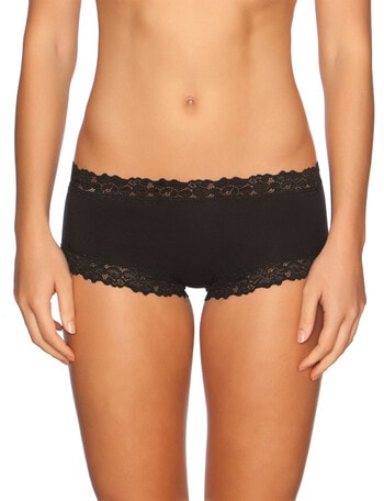 Jockey Woman Parisienne Cotton Boyleg Brief, Black product photo