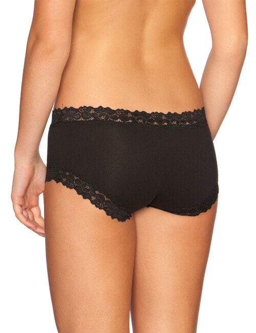 Jockey Woman Parisienne Cotton Boyleg Brief, Black product photo View 02 L