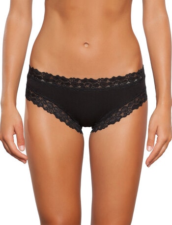 Jockey Woman Parisienne Cotton Bikini Brief, Black product photo