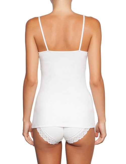 Jockey Woman Parisienne Cotton Cami, White product photo View 02 L