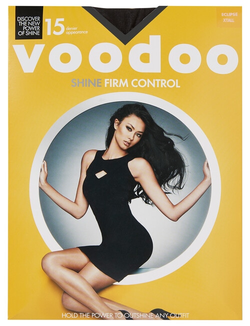 Voodoo Sheer Shine Firm Control Pantyhose, 15D, Eclipse product photo