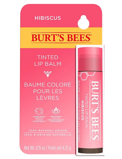 Burts Bees Tinted Lip Balm Hibiscus, 4.25g product photo