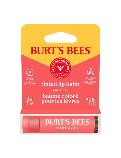 Burts Bees Tinted Lip Balm Hibiscus, 4.25g product photo