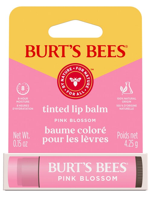 Burts Bees Tinted Lip Balm Pink Blossom, 4.25g product photo