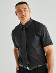 Chisel Essential Short Sleeve Shirt, Black product photo