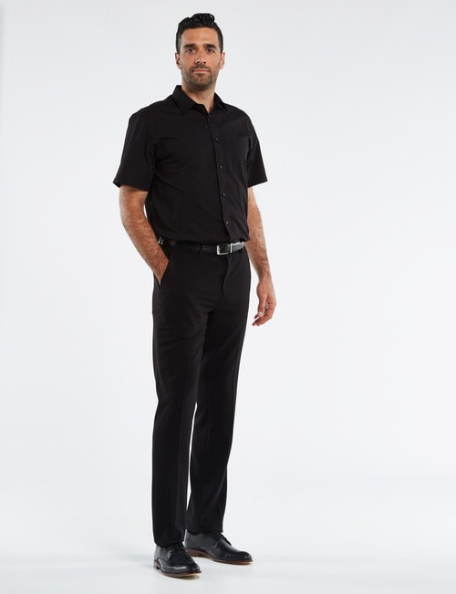 Chisel Essential Short-Sleeve Shirt, Black product photo View 03 L