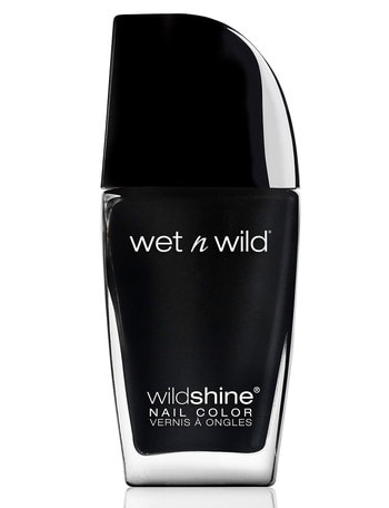 wet n wild Shine Nail Colour, Black Creme product photo