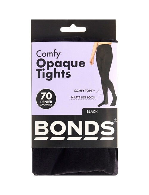 Bonds Opaque Tight 70D, Black product photo