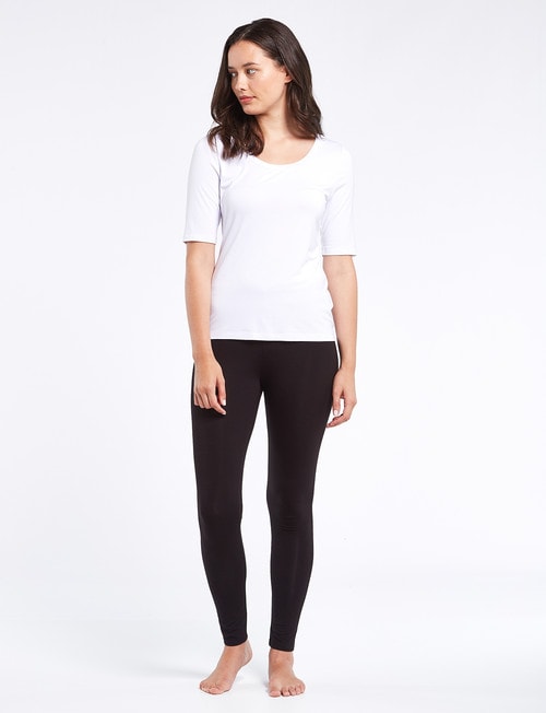 Bodycode Scoop Neck Tee, White product photo View 03 L