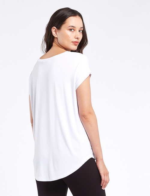 Bodycode Boxy Tee, White product photo View 02 L
