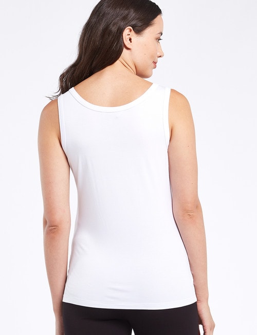 Bodycode Scoop Neck Tank, White product photo View 02 L