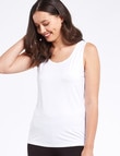 Bodycode Scoop Neck Tank, White product photo