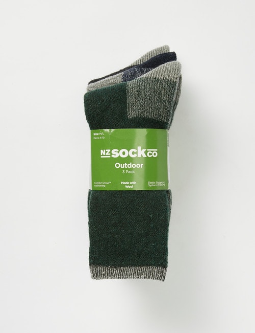 Outdoor Collection Standout Cushioned Work Sock, 3-Pack product photo View 02 L
