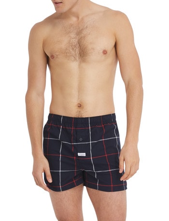 Mitch Dowd George Check Stretch Boxer, Navy product photo