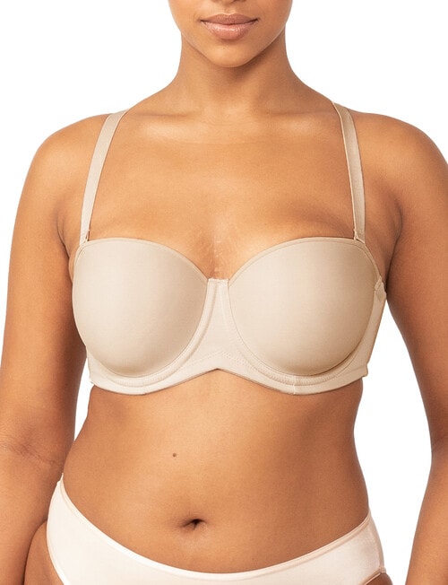 Triumph Beautiful Silhouette Strapless Bra, Nude, B-G product photo View 02 L
