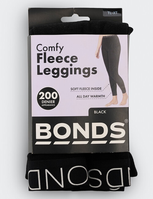 Bonds Fleecy Legging 200D, Black product photo