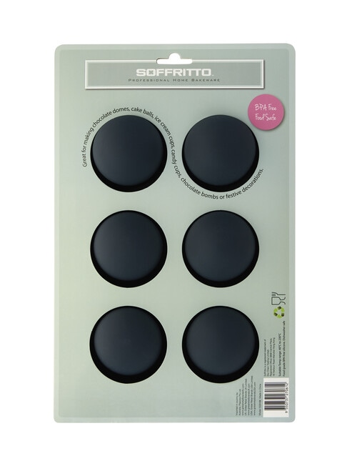 Soffritto Pro Bake Silicone Dome Mould, 6cm product photo View 02 L
