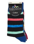 Harlequin Misplate Stripe Dress Sock, 3-Pack product photo