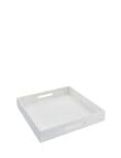 Momento Square Wooden Tray, White, 40cm product photo