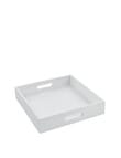 Momento Square Wooden Tray, White, 30cm product photo