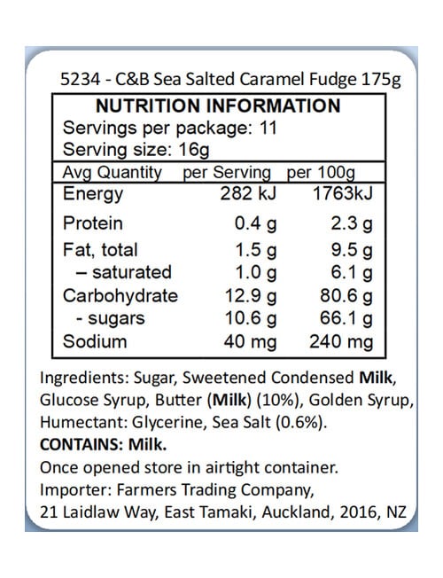Cartwright & Butler Sea Salted Fudge Tin, 175g product photo View 02 L
