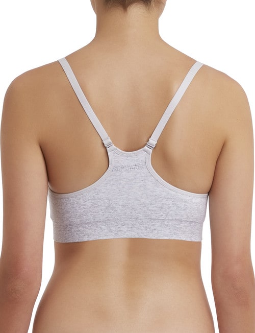 Bonds Bumps Maternity Seam-Free Crop Top, Light Heather Marle, S-XL product photo View 02 L