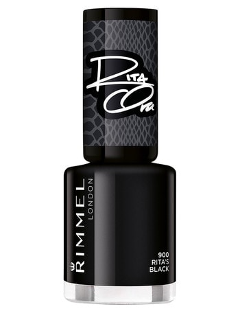 Rimmel 60 Seconds Super Shine Nail Polish - 900 - Rita's Black product photo