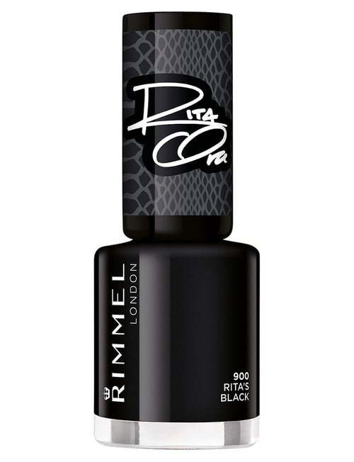 Rimmel 60 Seconds Super Shine Nail Polish - 900 - Rita's Black product photo