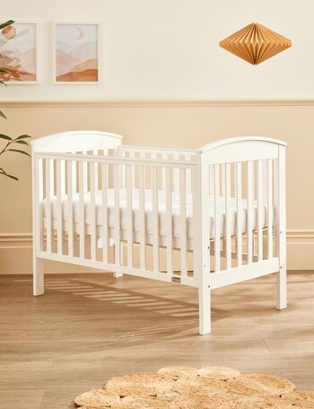 Babyhood Classic Curve Cot, White product photo