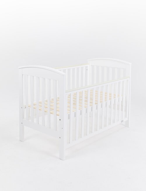 Babyhood Classic Curve Cot, White product photo View 05 L