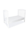 Babyhood Classic Curve Cot, White product photo View 06 S