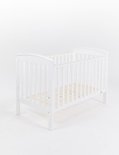 Babyhood Classic Curve Cot, White product photo View 06 L