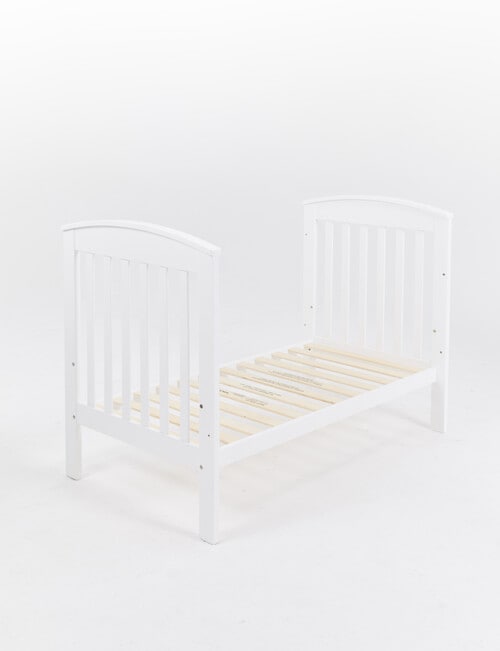 Babyhood Classic Curve Cot, White product photo View 09 L