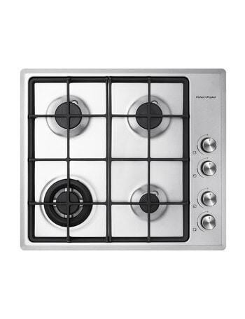 Fisher & Paykel 60cm 4 Burner Gas on Steel Cooktop, CG604CNGX2 product photo
