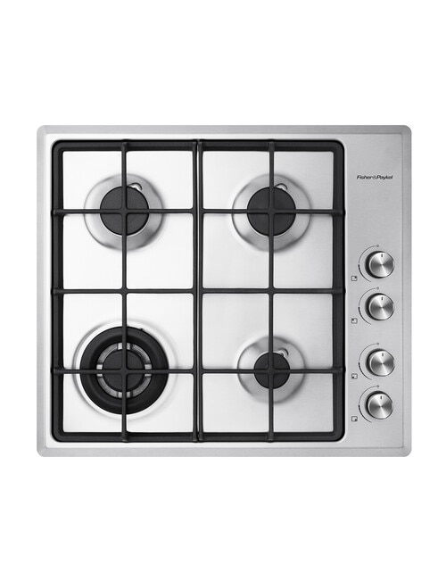Fisher & Paykel 60cm 4 Burner Gas on Steel Cooktop, CG604CNGX2 product photo