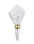 Momento Napkin Ring Beaten, Gold product photo