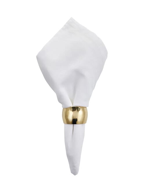 Momento Napkin Ring Beaten, Gold product photo