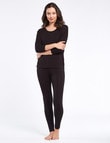Bodycode 3/4-Sleeve Batwing Tee, Black product photo View 03 S