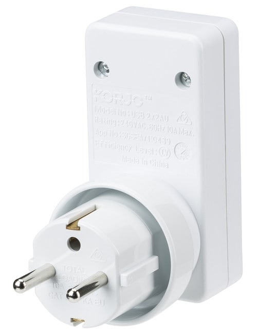 Korjo USB & Power Adaptor Europe/NZ product photo View 03 L