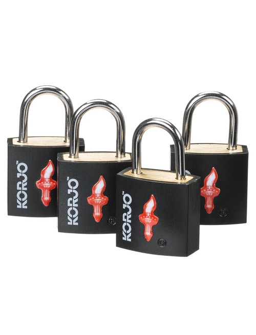 Korjo TSA Key Locks, 4-pack, Assorted product photo View 02 L