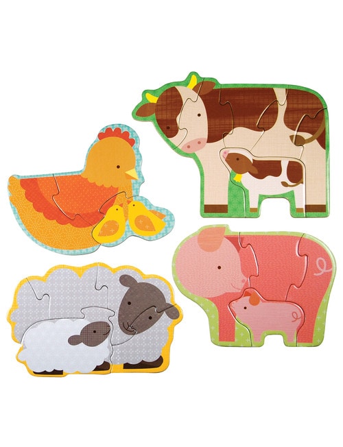 Puzzles Petite Collage Farm Babies Beginner Puzzle product photo View 02 L