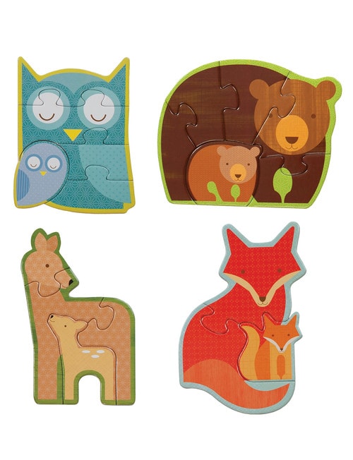 Puzzles Petite Collage Forest Babies Beginner Puzzle product photo View 02 L
