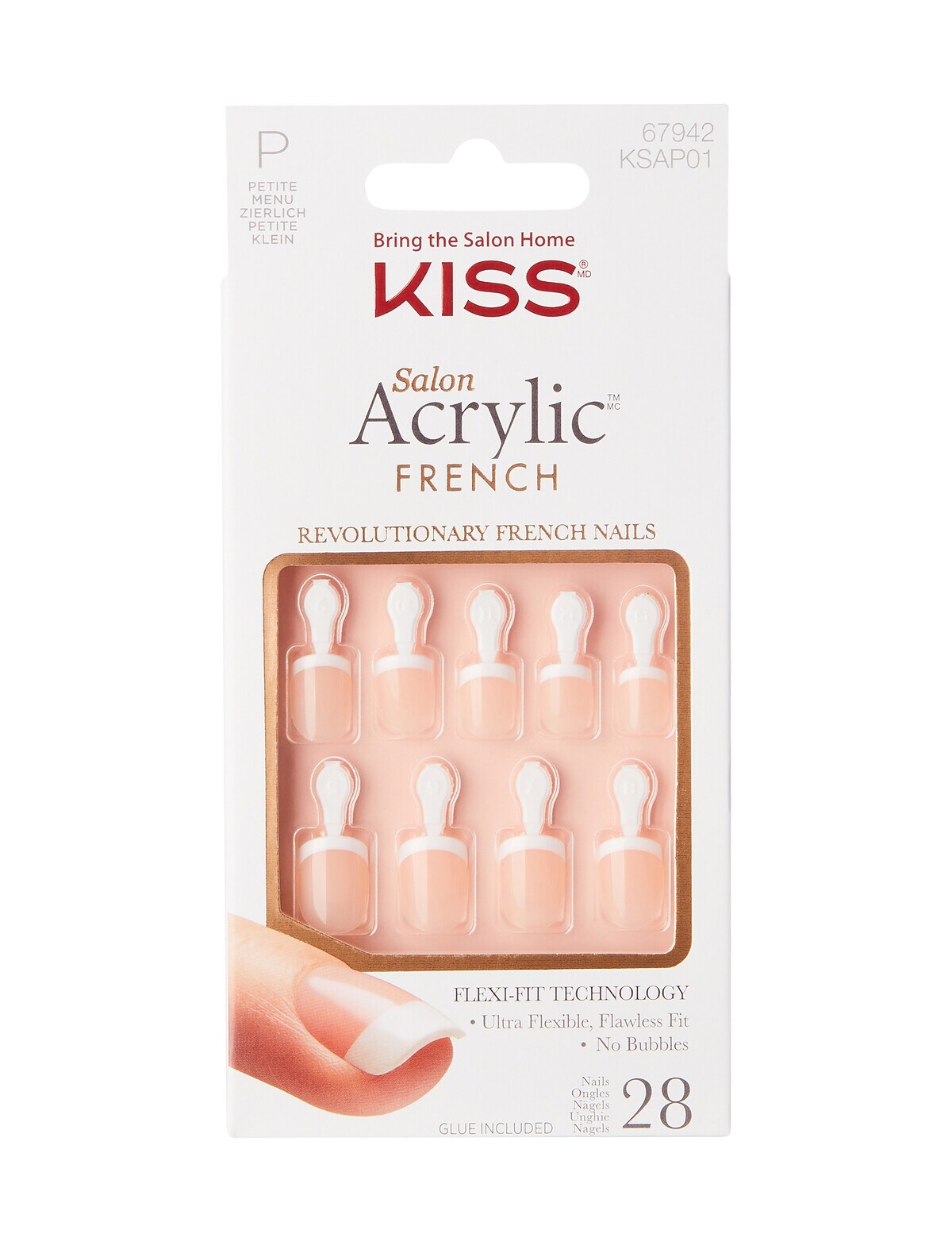 Kiss Nails Salon Acrylic Nails, Petite Crush Nail Care & Tools