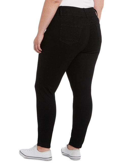 Denim Republic Curve Skinny Jean, Jet Black product photo View 02 L