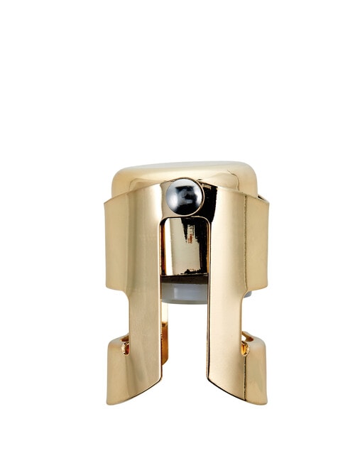 Stevens Social Club Champagne Stopper, Gold product photo