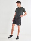 Gym Equipment Stretch Side Panel Short, Black product photo View 03 S