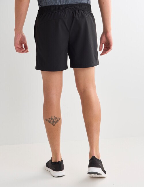 Gym Equipment Stretch Side Panel Short, Black product photo View 02 L