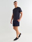 Gym Equipment Stretch Side Panel Short, Navy product photo View 03 S