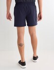 Gym Equipment Stretch Side Panel Short, Navy product photo View 02 S