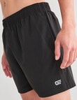 Gym Equipment Stretch Side Panel Short, Black product photo View 04 S
